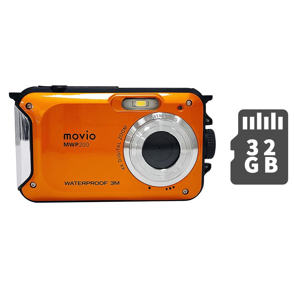 Amazon | movio 500万画素 防水デジタルカメラ MicroSD32GBセット